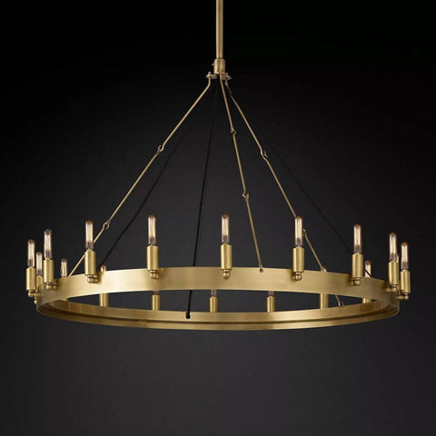 Camilo Vintage Filament Round Chandelier 38''D