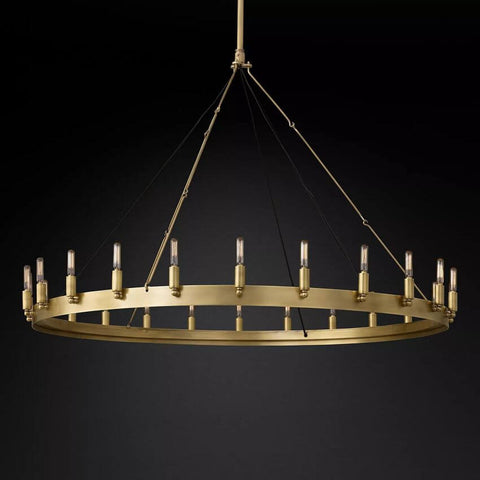 Camilo Vintage Filament Round Chandelier 50''D