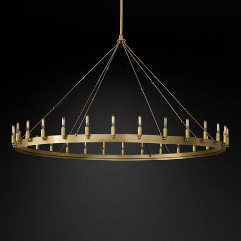 Camilo Vintage Filament Round Chandelier 63''D