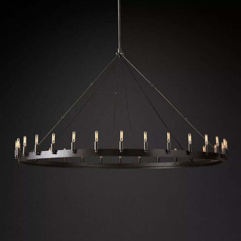 Camilo Vintage Filament Round Chandelier 63''D