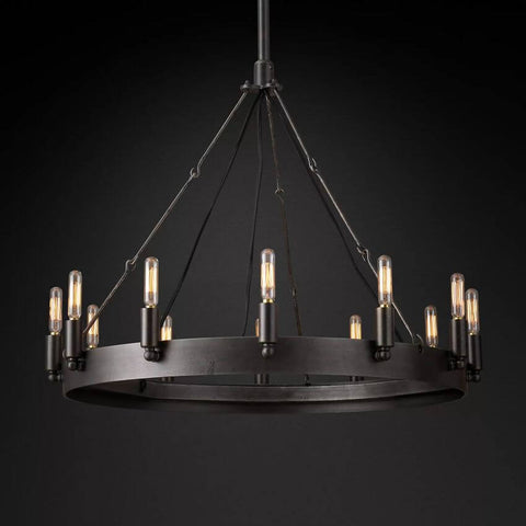 Camilo Vintage Filament Round Chandelier 26''D