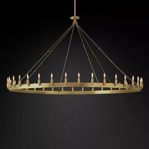 Camilo Vintage Filament Round Chandelier 73''D