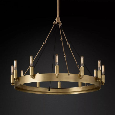 Camilo Vintage Filament Round Chandelier 26''D