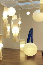 Washi Paper E Pendant Swag Light