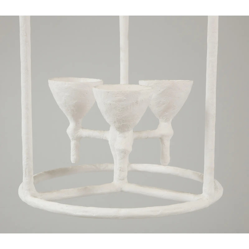 Bespoke Plaster Alard Three-Light Fixture