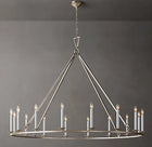 19TH C. ENGLISH OPENWORK ROUND CHANDELIER 50"