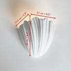 Acanthus Plaster Shell Wall Sconce Lamp 1930 Hollywood Regency Art Deco