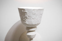 paire d’appliques en plâtre moderne dans le style de jean michel frank et diego giacometti