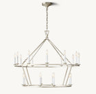 19TH C. ENGLISH OPENWORK TWO-TIER ROUND CHANDELIER 40"