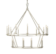 19TH C. ENGLISH OPENWORK TWO-TIER ROUND CHANDELIER 62"