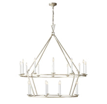 19TH C. ENGLISH OPENWORK TWO-TIER ROUND CHANDELIER 50"