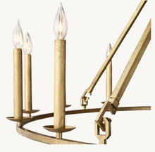 19TH C. ENGLISH OPENWORK ROUND CHANDELIER 72"