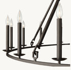 19TH C. ENGLISH OPENWORK TWO-TIER ROUND CHANDELIER 50"