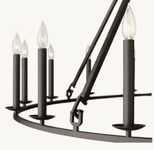 19TH C. ENGLISH OPENWORK TWO-TIER ROUND CHANDELIER 50"