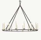 19TH C. ENGLISH OPENWORK ROUND CHANDELIER 60"