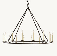 19TH C. ENGLISH OPENWORK ROUND CHANDELIER 60"