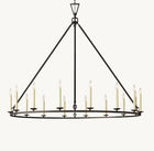 19TH C. ENGLISH OPENWORK ROUND CHANDELIER 60"