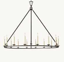 19TH C. ENGLISH OPENWORK ROUND CHANDELIER 60"