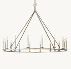 19TH C. ENGLISH OPENWORK ROUND CHANDELIER 60"