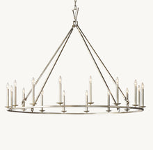 19TH C. ENGLISH OPENWORK ROUND CHANDELIER 60"