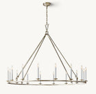 19TH C. ENGLISH OPENWORK ROUND CHANDELIER 72"