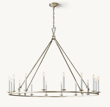 19TH C. ENGLISH OPENWORK ROUND CHANDELIER 72"