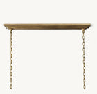 19TH C. ENGLISH OPENWORK RECTANGULAR CHANDELIER 72"