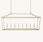 19TH C. ENGLISH OPENWORK RECTANGULAR CHANDELIER 72"