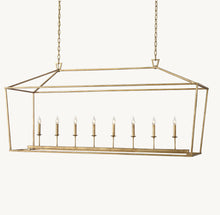 19TH C. ENGLISH OPENWORK RECTANGULAR CHANDELIER 72"