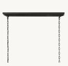 19TH C. ENGLISH OPENWORK RECTANGULAR CHANDELIER 72"