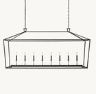 19TH C. ENGLISH OPENWORK RECTANGULAR CHANDELIER 72"