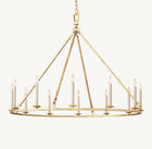 19TH C. ENGLISH OPENWORK ROUND CHANDELIER 50"