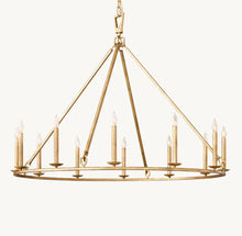 19TH C. ENGLISH OPENWORK ROUND CHANDELIER 50"