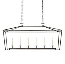 19TH C. ENGLISH OPENWORK RECTANGULAR CHANDELIER 54"